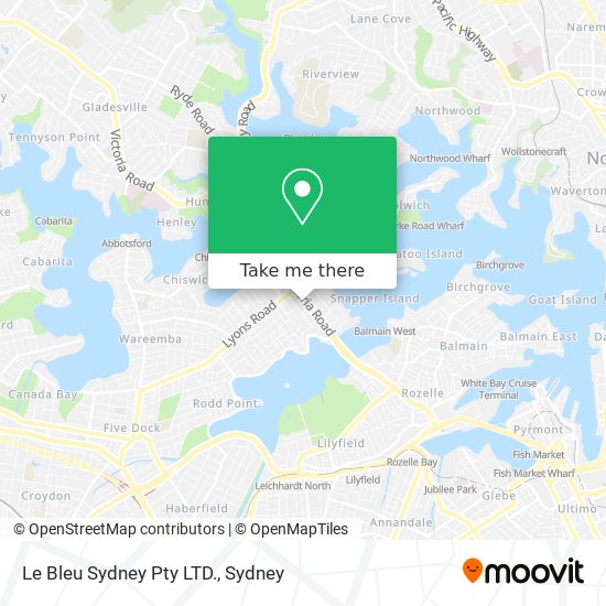 Le Bleu Sydney Pty LTD. map