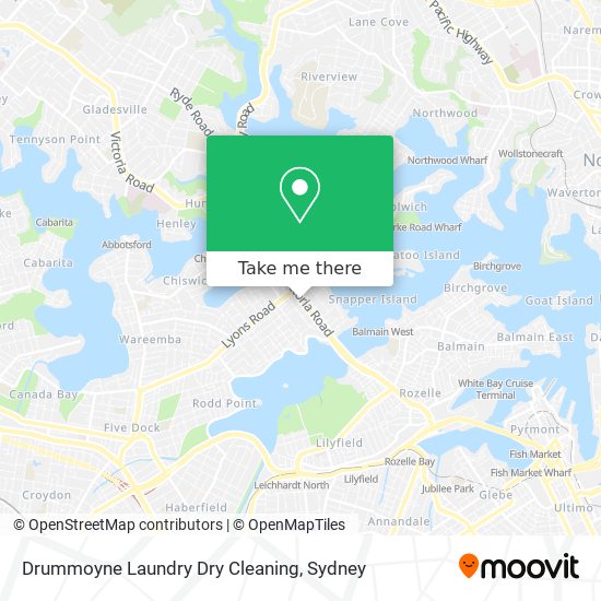 Drummoyne Laundry Dry Cleaning map