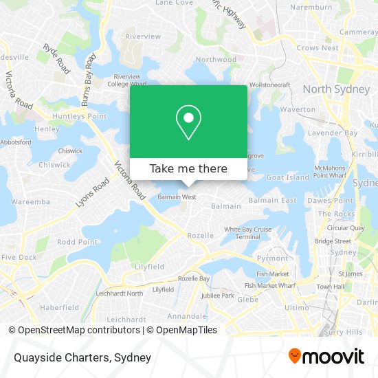 Quayside Charters map