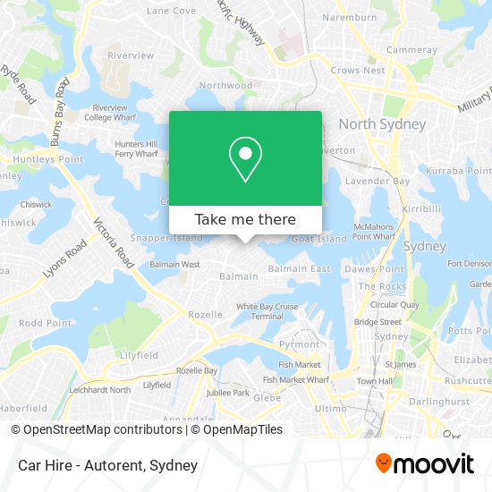 Mapa Car Hire - Autorent