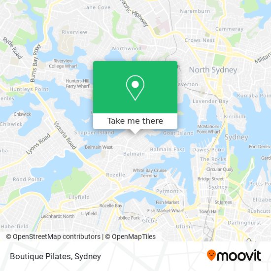 Boutique Pilates map