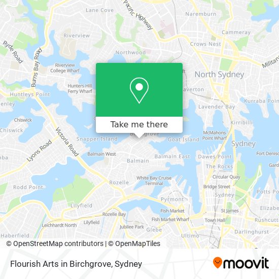 Flourish Arts in Birchgrove map