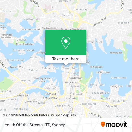Youth Off the Streets LTD map