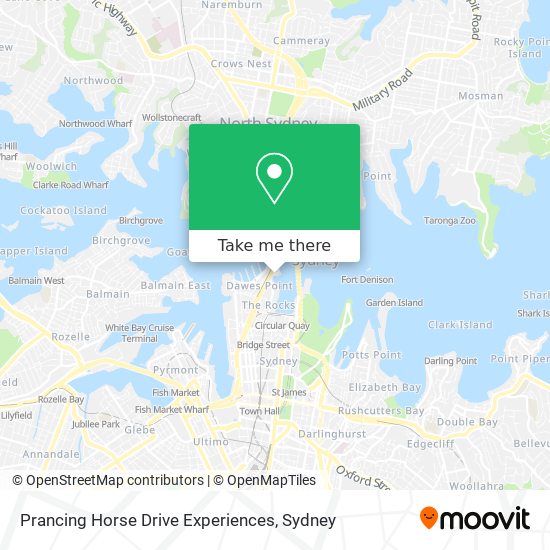 Prancing Horse Drive Experiences map