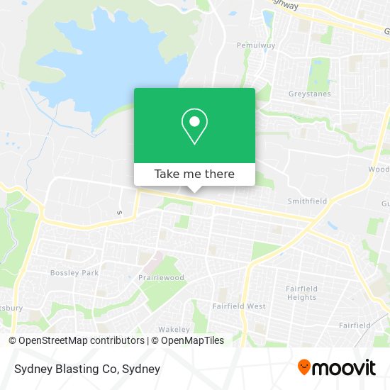 Sydney Blasting Co map