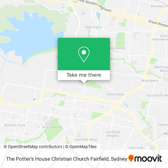 The Potter's House Christian Church Fairfield map