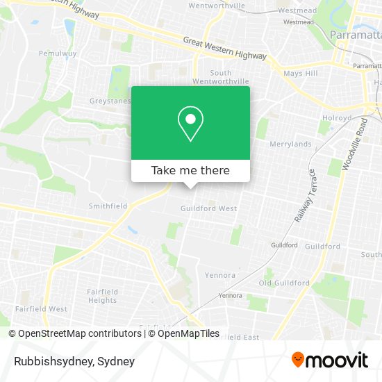 Rubbishsydney map