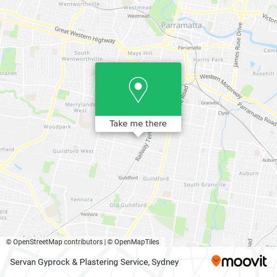 Mapa Servan Gyprock & Plastering Service