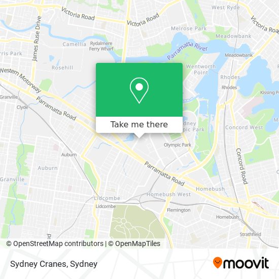 Sydney Cranes map