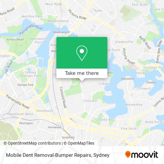 Mobile Dent Removal-Bumper Repairs map