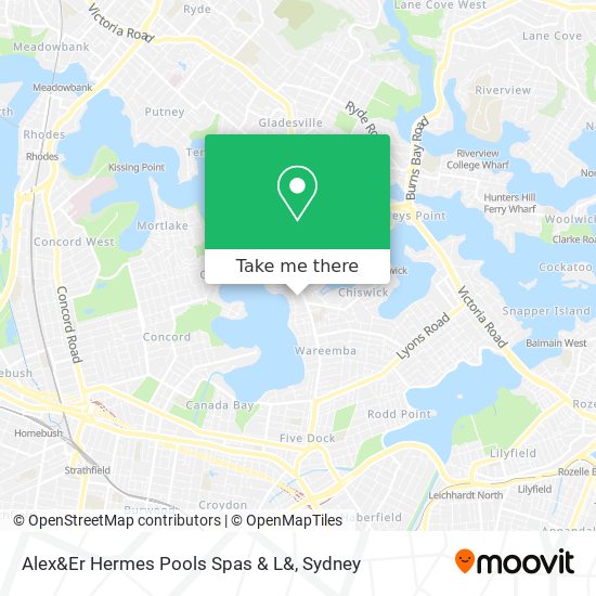 Mapa Alex&Er Hermes Pools Spas & L&