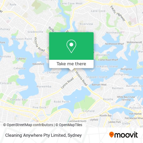 Cleaning Anywhere Pty Limited map