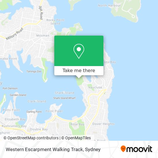 Western Escarpment Walking Track map