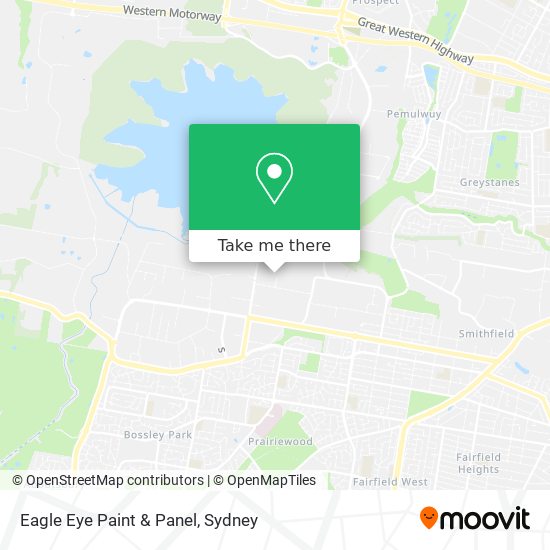 Eagle Eye Paint & Panel map