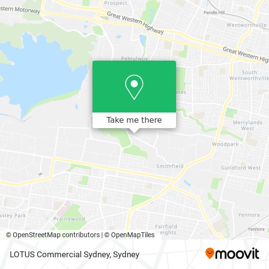 LOTUS Commercial Sydney map