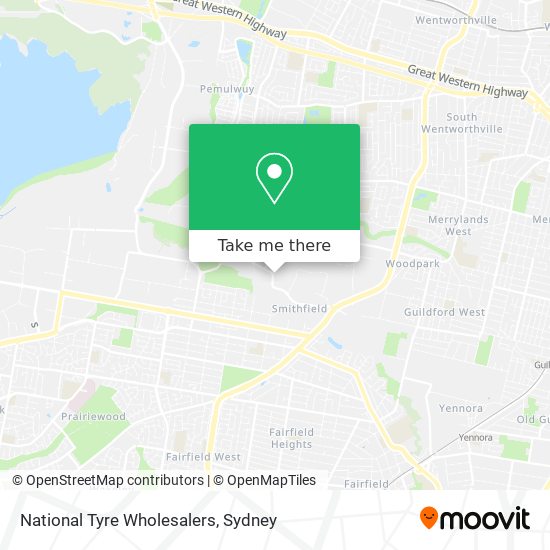 Mapa National Tyre Wholesalers