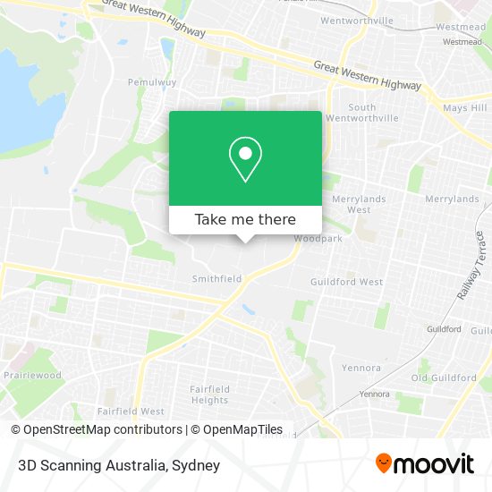 Mapa 3D Scanning Australia