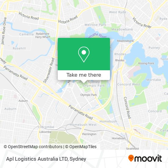 Mapa Apl Logistics Australia LTD