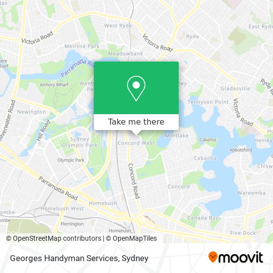 Mapa Georges Handyman Services