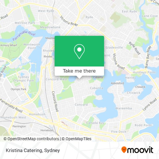 Kristina Catering map