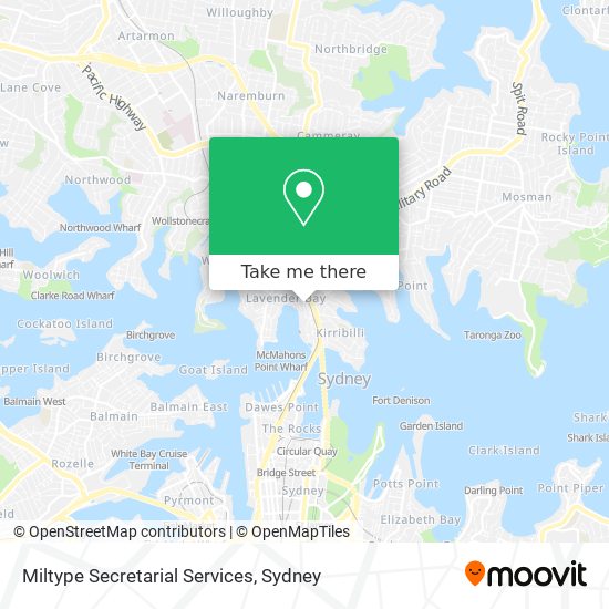 Miltype Secretarial Services map