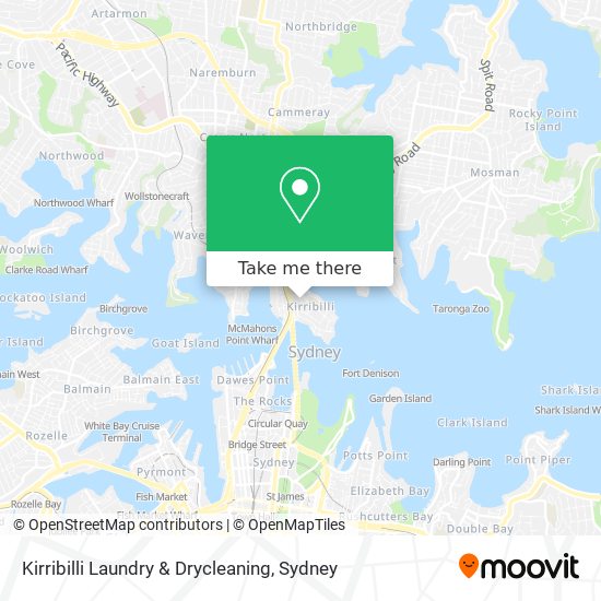 Kirribilli Laundry & Drycleaning map