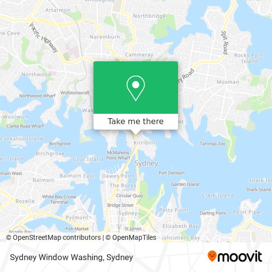 Sydney Window Washing map