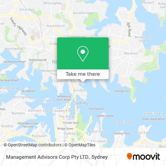 Management Advisors Corp Pty LTD. map