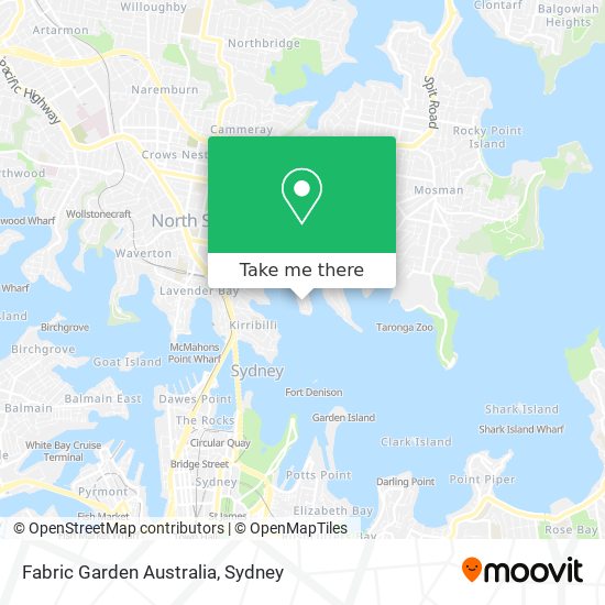 Fabric Garden Australia map