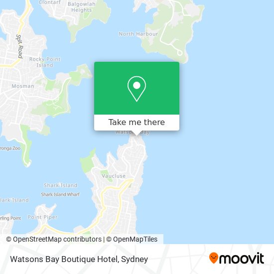 Watsons Bay Boutique Hotel map