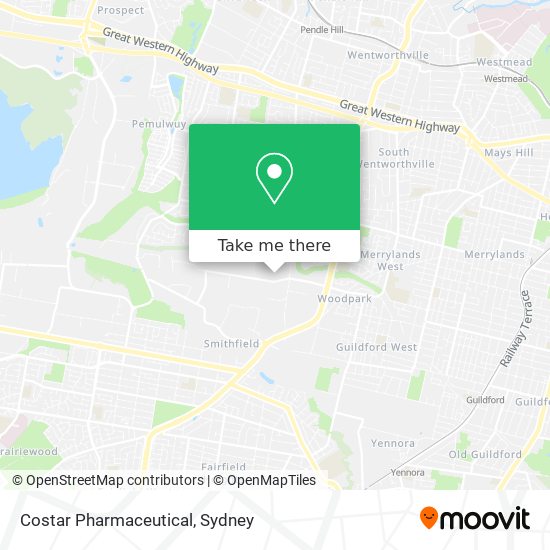 Costar Pharmaceutical map