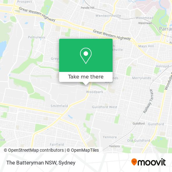 Mapa The Batteryman NSW