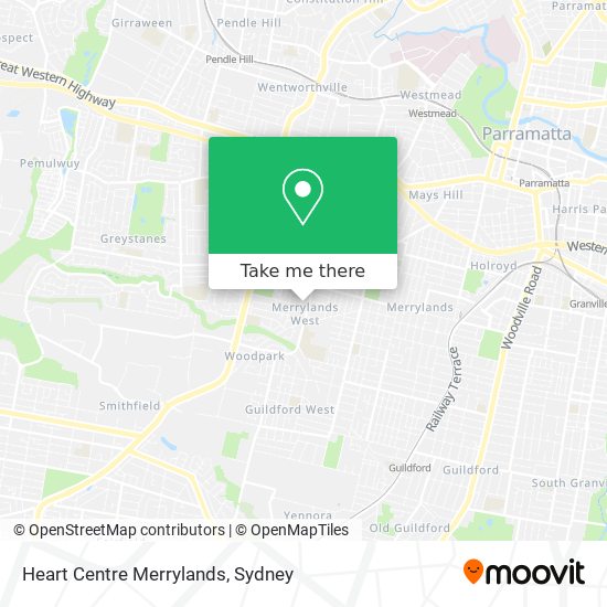 Heart Centre Merrylands map