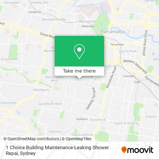 Mapa 1 Choice Building Maintenance-Leaking Shower Repai