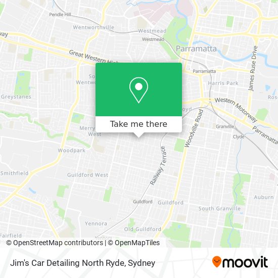 Jim's Car Detailing North Ryde map