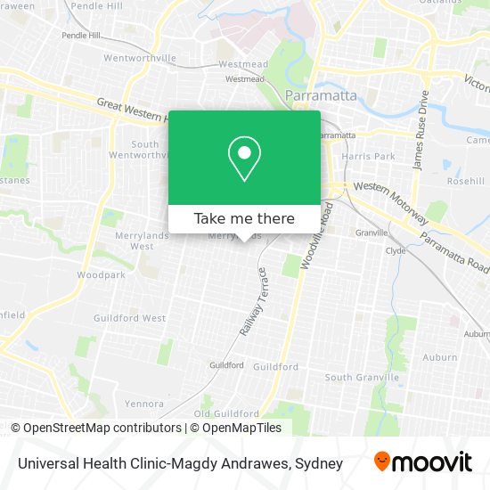 Universal Health Clinic-Magdy Andrawes map