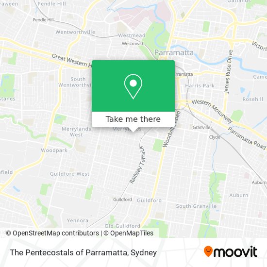The Pentecostals of Parramatta map