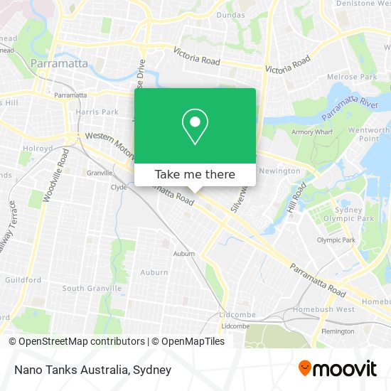 Mapa Nano Tanks Australia