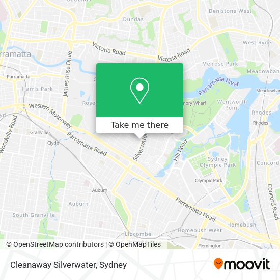 Mapa Cleanaway Silverwater