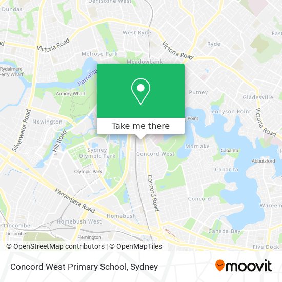 Concord West Primary School map