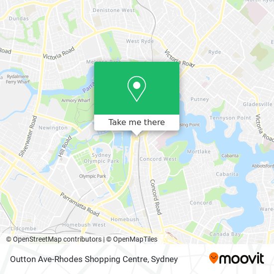 Outton Ave-Rhodes Shopping Centre map