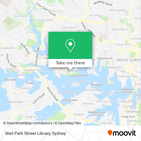 Weil Park Street Library map