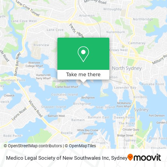 Medico Legal Society of New Southwales Inc map