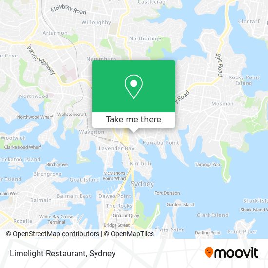 Limelight Restaurant map
