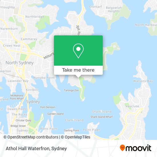 Athol Hall Waterfron map