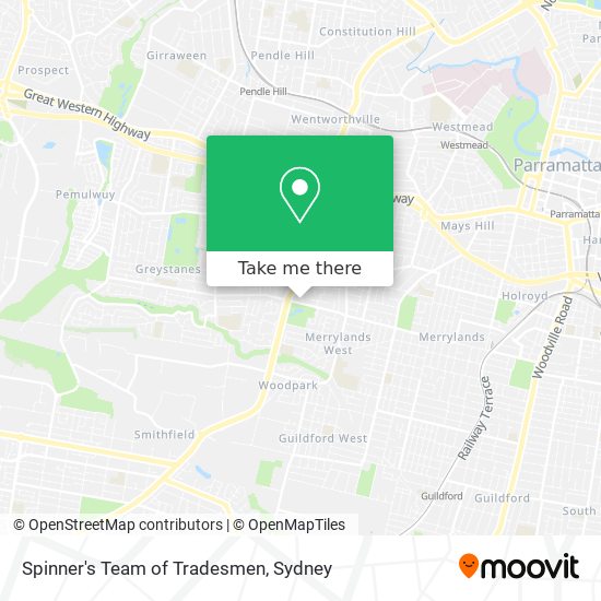 Mapa Spinner's Team of Tradesmen