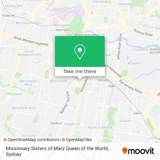 Missionary Sisters of Mary Queen of the World map