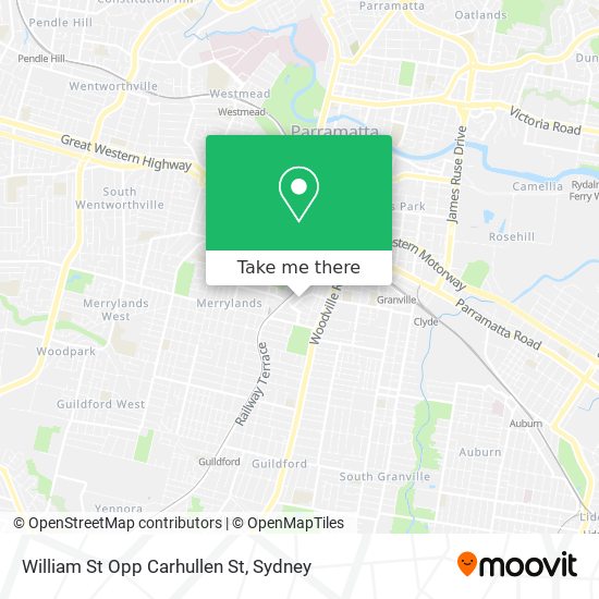 William St Opp Carhullen St map