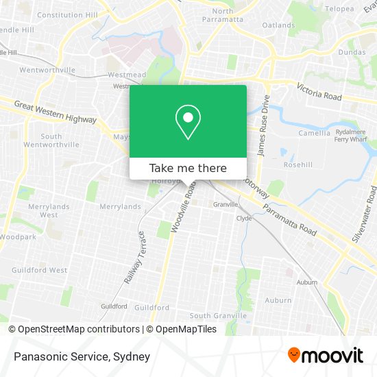Panasonic Service map
