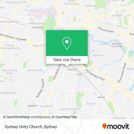 Mapa Sydney Unity Church